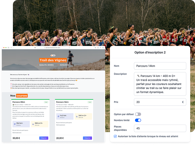 Aperçu de la plateforme